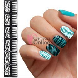 Stickere 3D sablon cu modele pentru unghii Cod F1202